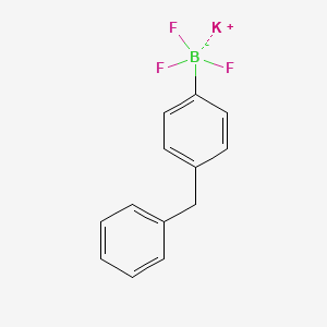 molecular formula C13H11BF3K B7894483 Potassium 4-benzylphenyltrifluoroborate 