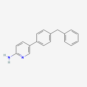 molecular formula C18H16N2 B7894491 5-(4-Benzylphenyl)pyridin-2-amine 