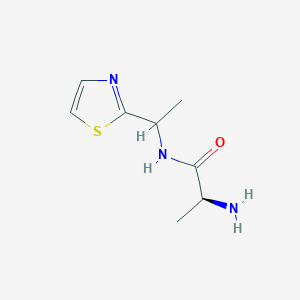 molecular formula C8H13N3OS B7894498 (S)-2-Amino-N-(1-thiazol-2-yl-ethyl)-propionamide 