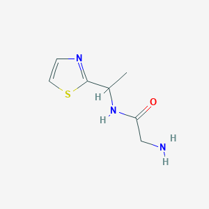 molecular formula C7H11N3OS B7894506 2-Amino-N-(1-thiazol-2-yl-ethyl)-acetamide 