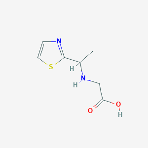 molecular formula C7H10N2O2S B7894516 (1-Thiazol-2-yl-ethylamino)-acetic acid 