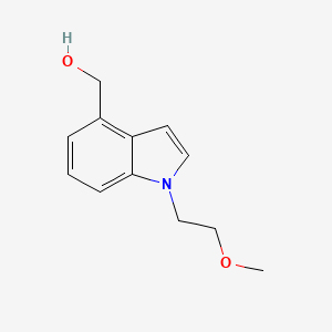 molecular formula C12H15NO2 B7894536 (1-(2-Methoxyethyl)-1H-indol-4-yl)methanol 