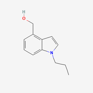 molecular formula C12H15NO B7894549 (1-propyl-1H-indol-4-yl)methanol 