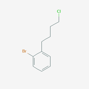 molecular formula C10H12BrCl B7894558 1-Bromo-2-(4-chlorobutyl)benzene 
