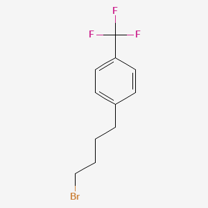 molecular formula C11H12BrF3 B7894563 1-(4-Bromobutyl)-4-(trifluoromethyl)benzene 