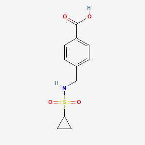 molecular formula C11H13NO4S B7894565 4-(Cyclopropanesulfonamidomethyl)benzoic acid 