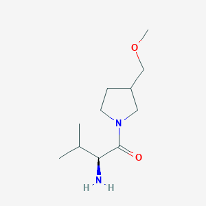 molecular formula C11H22N2O2 B7894569 (S)-2-Amino-1-(3-methoxymethyl-pyrrolidin-1-yl)-3-methyl-butan-1-one 