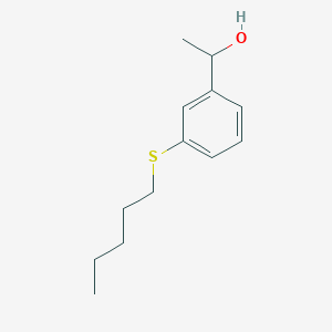 molecular formula C13H20OS B7894577 1-[3-(n-Pentylthio)phenyl]ethanol CAS No. 1443304-46-8