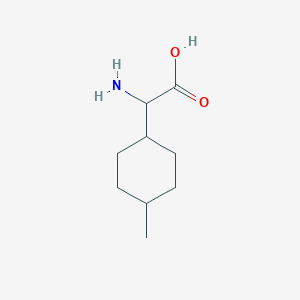 molecular formula C9H17NO2 B7894615 a-Amino-4-methyl-cyclohexaneacetic acid 