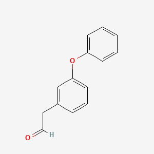 molecular formula C14H12O2 B7894665 2-(3-苯氧基苯基)乙醛 