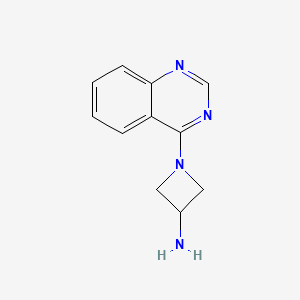 molecular formula C11H12N4 B7894693 1-(Quinazolin-4-yl)azetidin-3-amine 
