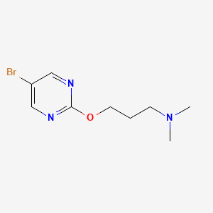 molecular formula C9H14BrN3O B7894735 [3-(5-Bromo-pyrimidin-2-yloxy)-propyl]-dimethyl-amine 