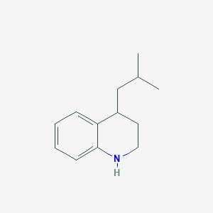 molecular formula C13H19N B7894737 4-(2-Methylpropyl)-1,2,3,4-tetrahydroquinoline 