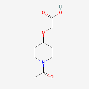molecular formula C9H15NO4 B7894753 (1-Acetyl-piperidin-4-yloxy)-acetic acid 