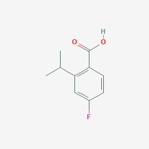 molecular formula C10H11FO2 B7894781 2-Isopropyl-4-fluorobenzoic acid 