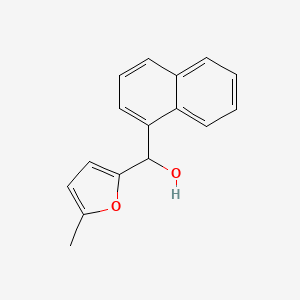 molecular formula C16H14O2 B7894802 5-Methyl-2-furyl-(1-naphthyl)methanol 