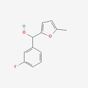 molecular formula C12H11FO2 B7894831 3-Fluorophenyl-(5-methyl-2-furyl)methanol 