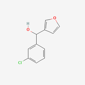 molecular formula C11H9ClO2 B7894858 3-Chlorophenyl-(3-furyl)methanol 