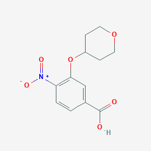 4-Nitro-3-((tetrahydro-2H-pyran-4-yl)oxy)benzoic acid