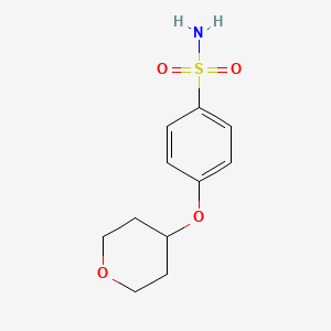 molecular formula C11H15NO4S B7894895 4-(Oxan-4-yloxy)benzene-1-sulfonamide 