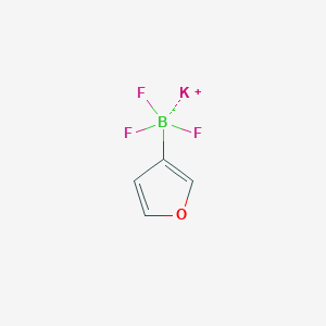 molecular formula C4H3BF3KO B7894901 Potassium (furan-3-yl)trifluoroboranuide CAS No. 561328-68-5