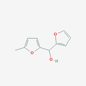 molecular formula C10H10O3 B7894906 2-Furyl-(5-methyl-2-furyl)methanol 
