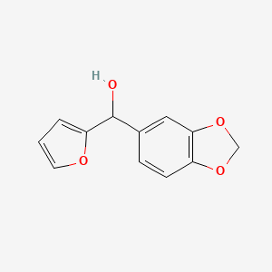 molecular formula C12H10O4 B7894919 Benzo[d][1,3]dioxol-5-yl(furan-2-yl)methanol 