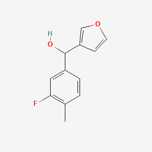 molecular formula C12H11FO2 B7894924 3-Fluoro-4-methylphenyl-(3-furyl)methanol 