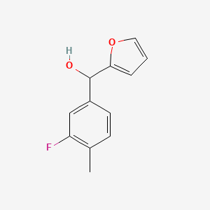 molecular formula C12H11FO2 B7894927 3-Fluoro-4-methylphenyl-(2-furyl)methanol 