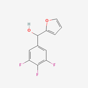 molecular formula C11H7F3O2 B7894939 2-Furyl-(3,4,5-trifluorophenyl)methanol 