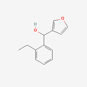 molecular formula C13H14O2 B7894955 2-Ethylphenyl-(3-furyl)methanol 