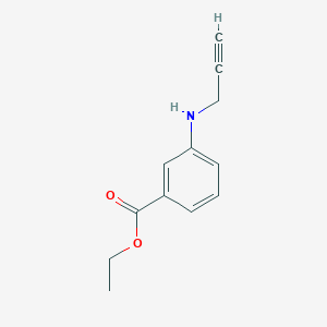 molecular formula C12H13NO2 B7894977 Ethyl 3-(prop-2-yn-1-ylamino)benzoate 