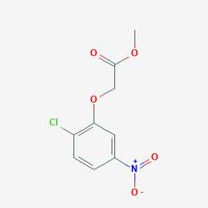 molecular formula C9H8ClNO5 B7894984 甲基（2-氯-5-硝基苯氧基）乙酸酯 