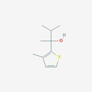 molecular formula C10H16OS B7895009 2-(3-Methyl-2-thienyl)-3-methyl-butan-2-ol 