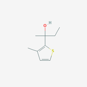 molecular formula C9H14OS B7895016 2-(3-Methyl-2-thienyl)-2-butanol 