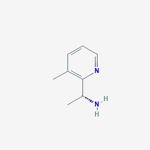 molecular formula C8H12N2 B7895063 (R)-1-(3-Methylpyridin-2-yl)ethanamine 
