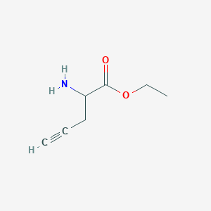 molecular formula C7H11NO2 B7895111 Ethyl 2-amino-4-pentynoate 