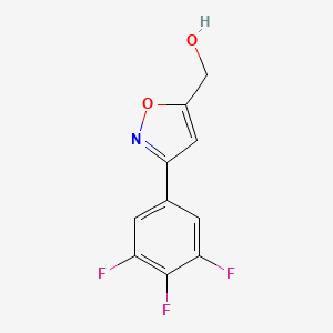 molecular formula C10H6F3NO2 B7895133 [3-(3,4,5-Trifluorophenyl)-1,2-oxazol-5-yl]methanol 