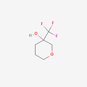 molecular formula C6H9F3O2 B7895136 3-(trifluoromethyl)tetrahydro-2H-pyran-3-ol 