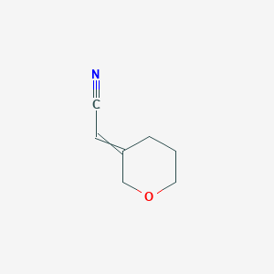 molecular formula C7H9NO B7895142 2-[(3E)-oxan-3-ylidene]acetonitrile 