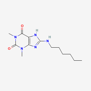 molecular formula C13H21N5O2 B7895151 8-n-Hexylaminotheophylline 
