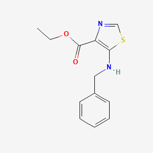 molecular formula C13H14N2O2S B7895183 Ethyl 5-(benzylamino)-1,3-thiazole-4-carboxylate 