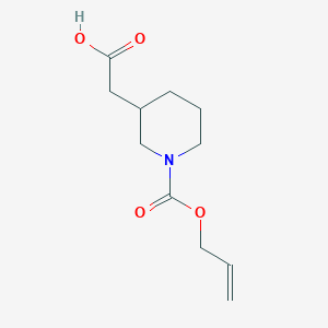 2-{1-[(Prop-2-en-1-yloxy)carbonyl]piperidin-3-yl}acetic acid