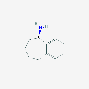 molecular formula C11H15N B7895256 (R)-6,7,8,9-Tetrahydro-5H-benzocycloheptene-5-amine 