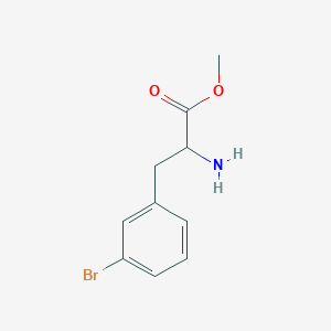 molecular formula C10H12BrNO2 B7895287 Methyl 2-amino-3-(3-bromophenyl)propanoate 