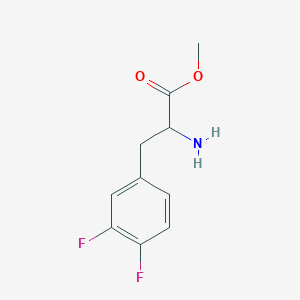 molecular formula C10H11F2NO2 B7895298 Methyl 2-amino-3-(3,4-difluorophenyl)propanoate 