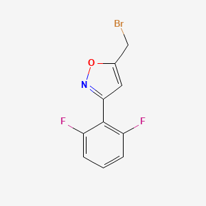 5-(Bromomethyl)-3-(2,6-difluorophenyl)-1,2-oxazole