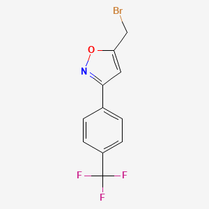 5-(Bromomethyl)-3-[4-(trifluoromethyl)phenyl]-1,2-oxazole