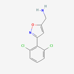 molecular formula C10H8Cl2N2O B7895458 [3-(2,6-Dichlorophenyl)-1,2-oxazol-5-yl]methanamine 