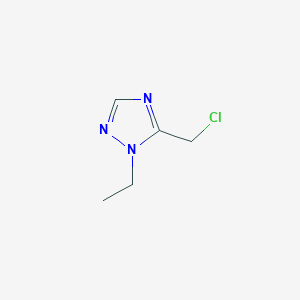 molecular formula C5H8ClN3 B7895560 5-(chloromethyl)-1-ethyl-1H-1,2,4-triazole 